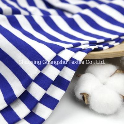 China Combed 100% Cotton Yarn Dyed Single Jersey Fabric for sale