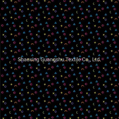 China China Supplier Geometric Figure Digital Print 1*1 Cotton Spandex Rib Fabric for sale