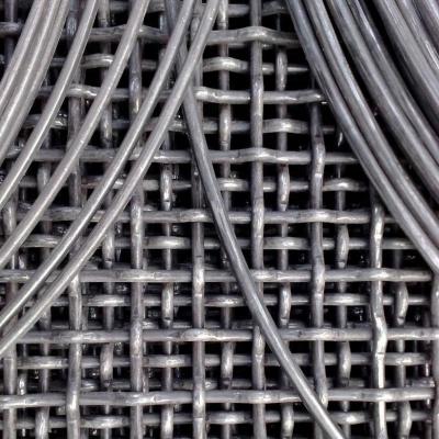 China Plain Weave Galvanized Double Lock Woven Wire Mesh Crimped for sale