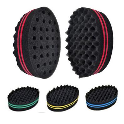 China Sponge+ EVA Double Sided Black Short Marcel Hair Sponge Curler For Men's Natural Afro Hairstyle for sale