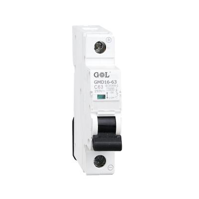 China home 1P 63a dc switch solar head miniature breaker mcb electrical circuit breakers 10kA for sale