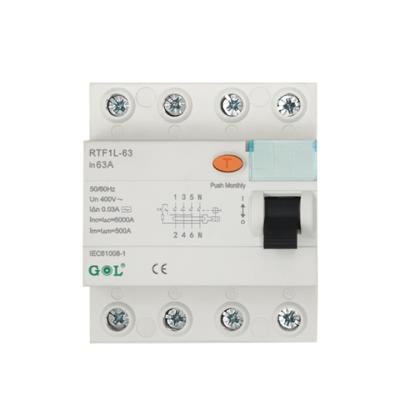 China Wholesale the latest 4P elcb electromagnetic earth leakage circuit breaker RCCB product RCBO type rtf for sale