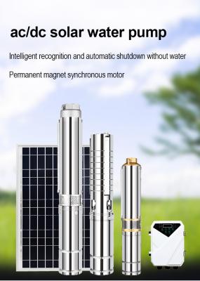 China Commercial Full Solar Gasoline Price Bomba de Agua Water Kit Solar Power Submersible Pump for Agriculture Irrigation for sale