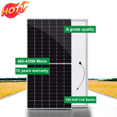 China Cheapest 435W Monocry Stalline Solar Panel Cost Price From Home Use Solar Power Panel System Suppliers 460 Watt For Home 182mmx182mm for sale