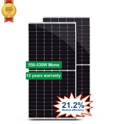 China 550W 540watt 545w 530w solar panel and solar batteries solar power panel for home GL-S144/M10H-2 for sale