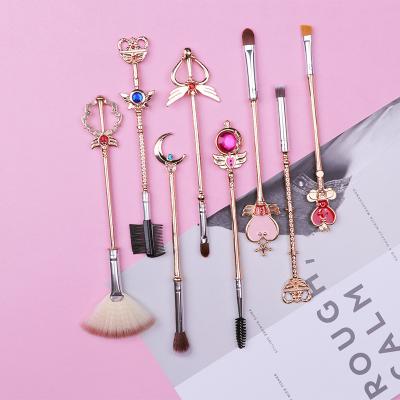 China Angular Blush 2018 Best Professional Beauty Needs Metal Makeup Brush Set for sale