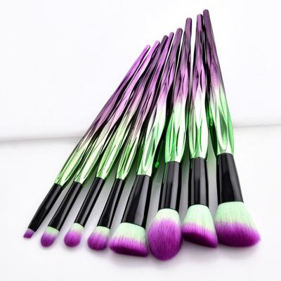 China Angular Blush Factory New Design Wholesale Custom 8pcs Makeup Brush Set for sale