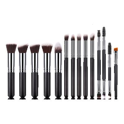 China Angular Blush Wholesale Private Label 14 Pcs High Quality Makeup Brush Set for sale