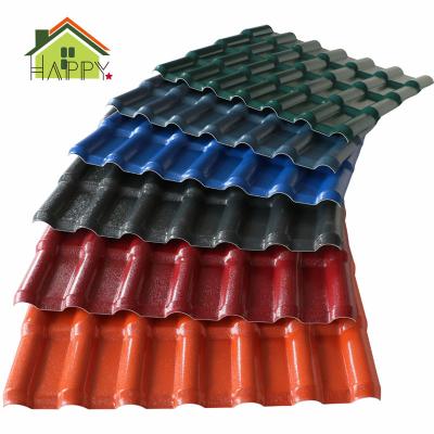 China China Factory Traditional PVC Corrugate Plastic Roof Tile ASA Heat Resistance Roofing Sheet for sale