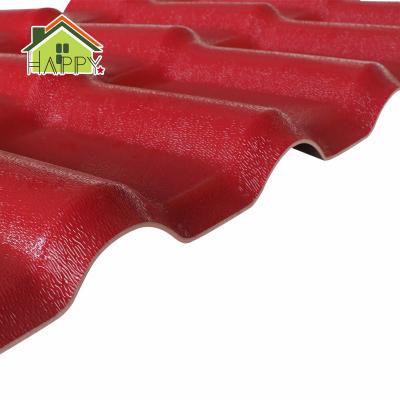 China Traditional Color During PVC Corrosion Resistance Sheets Plastic Resin Roof Tile Plastic Covering Spanish Roof Tiles For Sale for sale