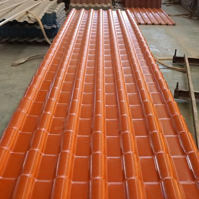 China Traditional Weathering Resistance Corrosion Resistance Corrosion Resistant Sheets Polyethylene Roofing Sheets ASA Synthetic Resin Roof for sale