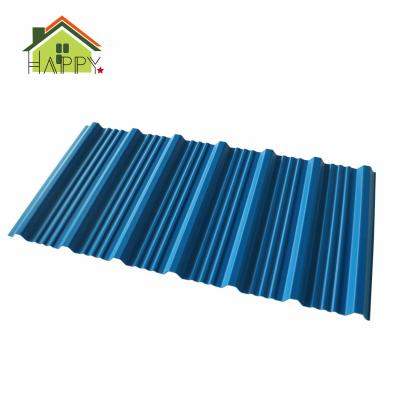 China Traditional PVC Roofing Sheet Water Resistance Lightweight Corrugated Plastic Roof Tile for sale