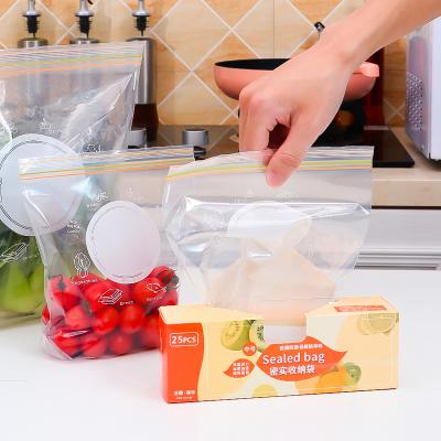 China Recyclable Compostable Mylar Food Fresh Breastmilk Keeping Transparent Storage Sealed Bags Packaging Clear Plastic Edibles Zipper Bag for sale