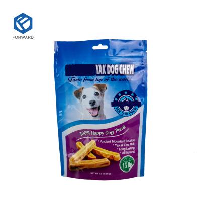 China Wholesale Recyclable Plastic Aluminum Foil Zipper Resealable Custom Pet Food Bag With Cartoon Prints for sale