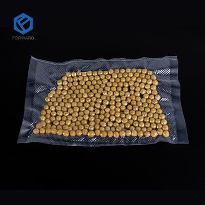 China Plastic Pouch Moisture Proof Food Embossed Bags Food Grade Vacuum Sealed Textured Vacuum Bag for sale