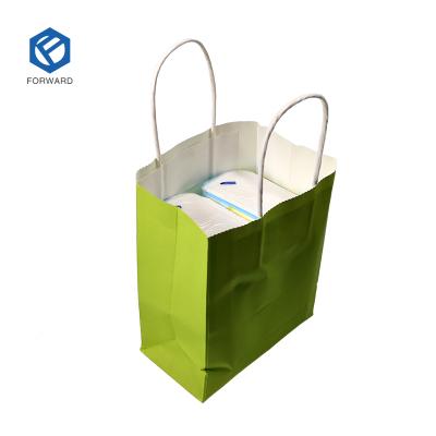 China Custom Recycled Logo Eco Friendly Luxury Recyclable Christmas Small Gift Wrapping Paper Shopping Bag for sale