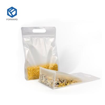 China Recyclable Flat Bottom Storage Container Zip Lock Top Protein Powder Bag With Value With Valve Food for sale