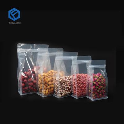 China 500g Recyclable Storage Container Zip Lock Top Flat Bottom Protein Powder Bag For Food for sale