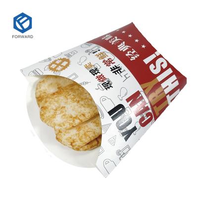 China Recyclable Fast Food Containers Chicken Nuggets Box Disposable French Fries Chips Kraft Paper Lunch Box for sale