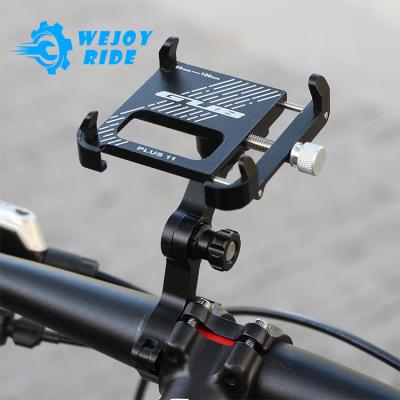 China 360 Universal Rotatable Aluminum Road Bike Universal Adjustable MTB Bike Phone Holder GUB Plus 11 Angle Handlebar Clip for sale