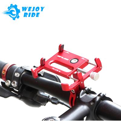 China Aluminum Alloy GUB PLUS Universal 9 Aluminum Alloy 360 Degree Rotatable Mobile Phone Holder Bicycle Mount Handlebar For 3.5-6.2in ​​Phones for sale