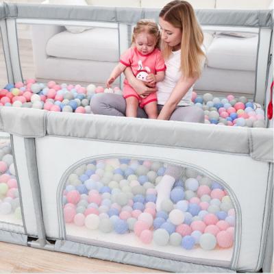 China Modern Hot Sale Baby Playyard With Protective Net For Indoor Baby Palypen Can Fold for sale