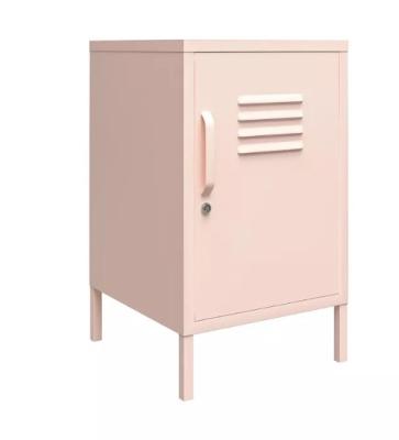 China Modern Home Colorful Design Furniture Convertible Metal Small Storage Steel Cabinet With Feet for sale