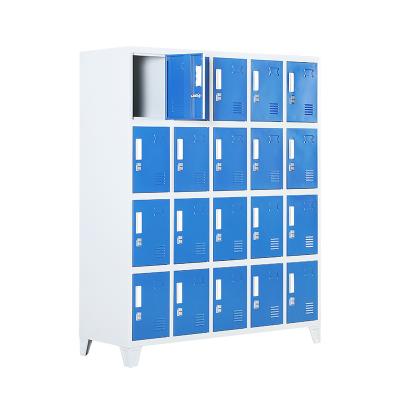 China 18 Doors Steel Locker 20 Door Steel Locker Foshan Metal Locker Cabinet H1700*W1360*D500mm for sale