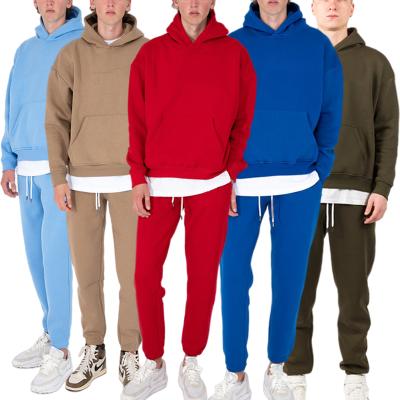 China Custom Designer Sweatsuit Famous Brands Mens Cotton Sweatsuit Breathable Hoodie Set for sale