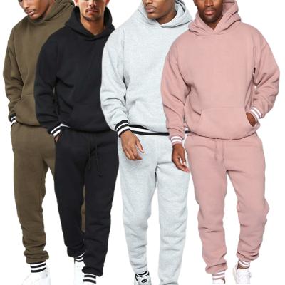 China Custom men's brands loose sweatsuit designer loose sweatsuit set two-piece high quality famous breathable tracksuit with logo for sale