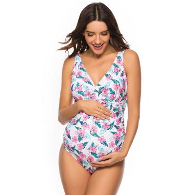 China Removable Padded Printed High Quality Pregnant Women To Swim Tankini Swimsuits for sale