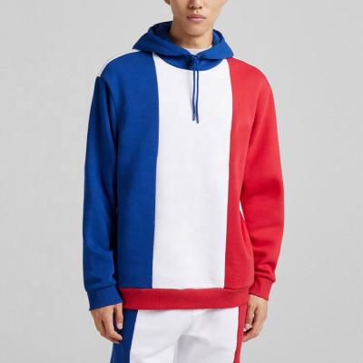 China Breathable Standard Mens Color Block Fit Hoodie Customized Design Mens French Terry Hoodies Wholesale for sale