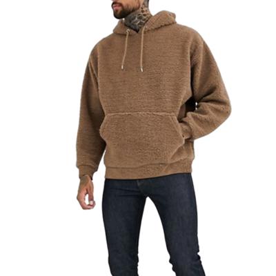 China Anti-Shrink Fleece Hoodie OEM 350gsm Fluffy Unisex 80 Cotton 20 Polyester Sherpa Hoodies for sale