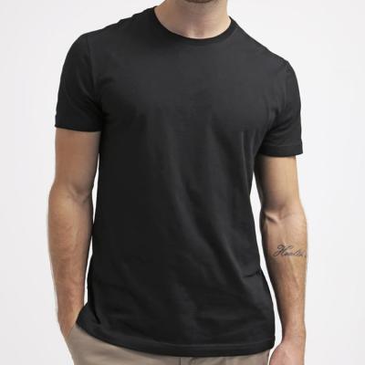 China Custom 100% Cotton Men's T-Shirts LOGO Printing Plain Anti-wrinkle Blank Pima Cotton Slim Fit T-shirt Men for sale