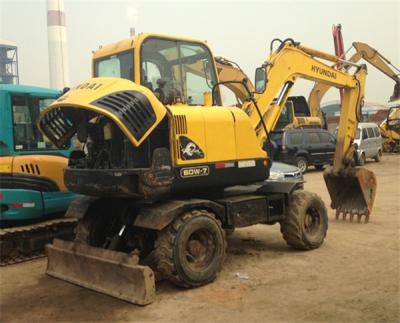 China secondhand original hyundai R60W-7Wheel  Excavator for sale