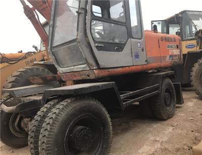 China hitachi used Tyre wheel excavator hitachi ex160wd-1/ japan ex160wd-1 wheel excavator for sale