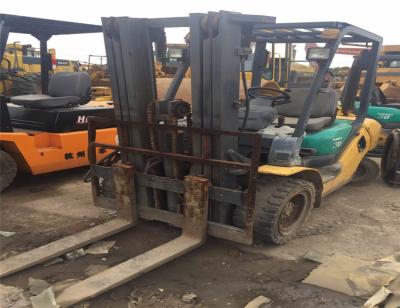 China Used Manual Komatsu Japan Forklift FD30-17/FD3016/FD30 3 ton Forklift With 3 stages And Cheap Price For Sale for sale