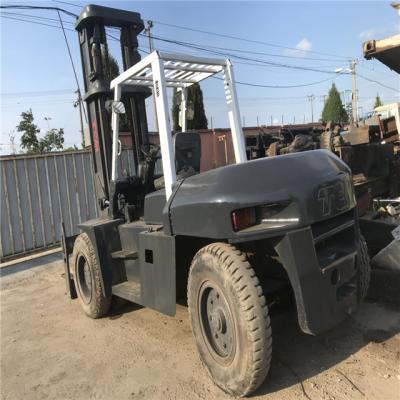 China used japan mitsubishi fd100 forklift for sale/ 10ton  japan condition forlift for sale/ secondhand tcm forklift with goo for sale