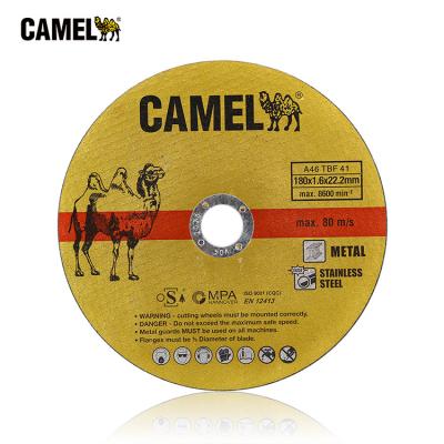 China 180x1.6x22mm CAMEL Metal Cutting Disc Steel Ultra Thin Discs for sale