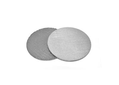 China 99% 100 Micron Gesinterd Mesh Stainless Steel Filter Disc Te koop