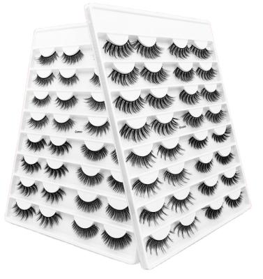 China New Arrival Segmented Eyelashes 16 Pairs 3D Three-Dimensional False Eyelashes Naturally Thick and Soft Mink Hair Eyelashes for sale