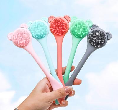 China New Portable Silicone Spa Adjusting Facial Massager Facial Brush Film Stick Tool Mask Cleaning Brush for sale