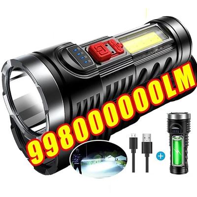 China Hotel Outdoor Portable Torch LED Torch USB Xenon Lamp Household Super Bright Long Range Rechargeable Tactical Light Light Small for sale