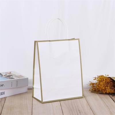 China Recyclable Customized Shopping Gift Present Take Away Handle Luxury Paper Bag for sale