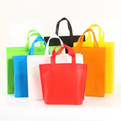 China Reusable Custom Tote Shopping Bags Non Woven Tote Bag With Custom Printed Full Color Non Woven Logo for sale