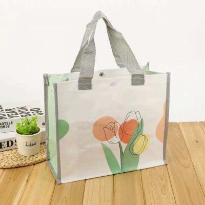 China King Size Reusable Eco-Friendly Recyclable Shopping Tote Bag Recyclable Laminated Custom Printed PP Woven Bag for sale