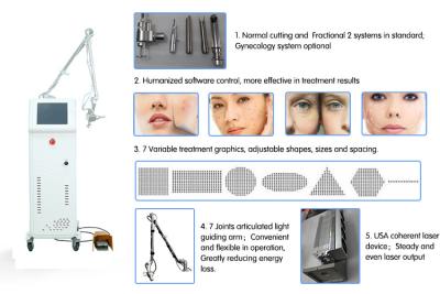 China Multifunction Laser CO2 Fraccionado Portable Laser CO2 Fractional With CE Approval for sale