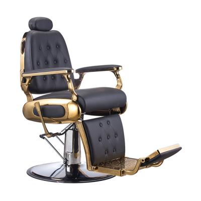 China Chinese Barber Chair for sale the heavy hydraulic salon Barber Chair Golden Hot Selling Barber Chairs antique for sale