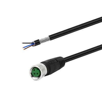 China Industria/Automative/Electric Automation Assembly M8 One Coding Sensor 3-Pin Female Connector with 2M Cordset PVC Shielded Wire and PVC Cable. for sale