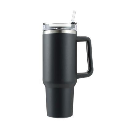 China 2023 Sustainable Hot Sales Multicolor304 Double Wall Stainless Steel Stanleys Mug With Lid And Straw for sale